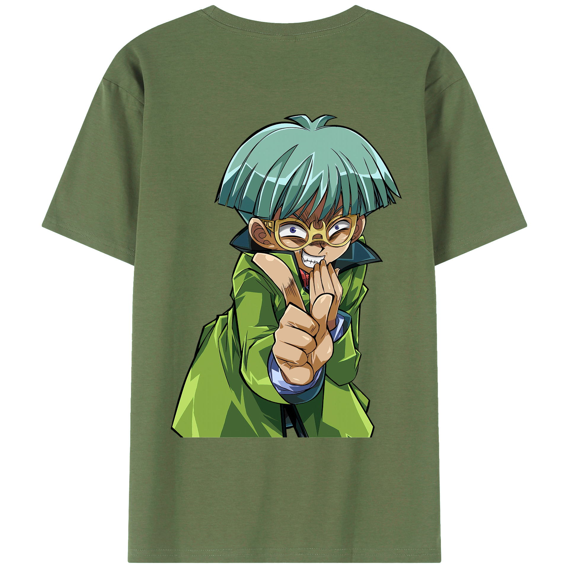 （画像用） 遊☆戯☆王 Yu-Gi-Oh! 綿100％ メンズ半袖Tシャツ（バックプリント） 通気性